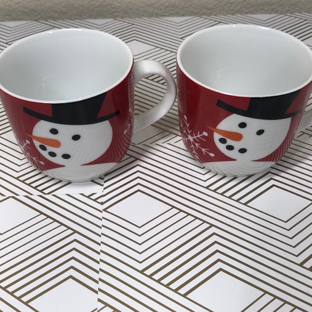 Crate&Barrel Christmas mugs